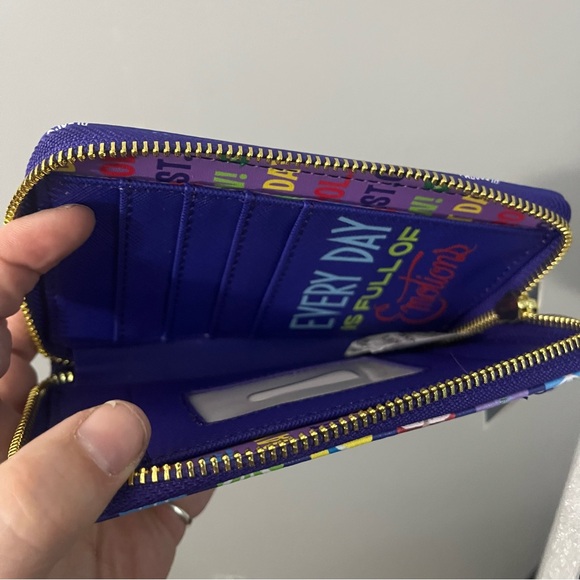 Loungefly Pixar Inside Out character emotions bubbles  zip around wallet NWT - Picture 5 of 5